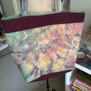 Multicolor hand crafted Tie-Dye Tote Bag